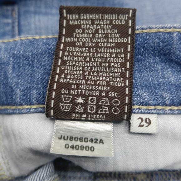 7 For All Mankind Roxanne Crop Capri Jeans 29 C873 - Picture 7 of 9